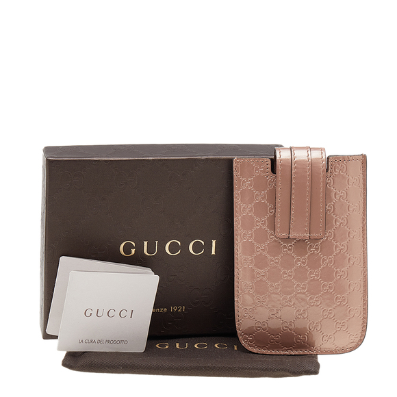 GUCCI Beige Microssima Patent Leather iPhone 3&4 Case - Picture 6 of 9